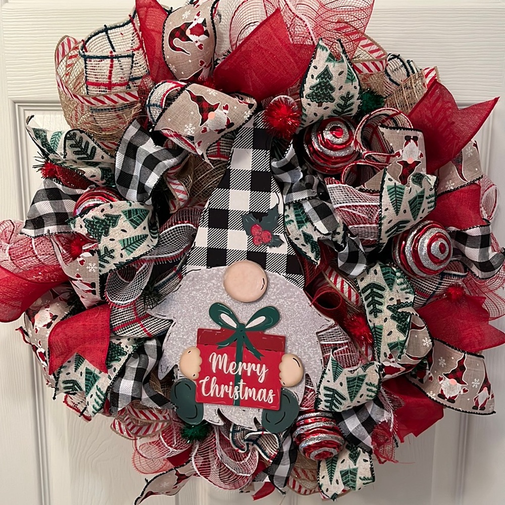Christmas Gnome Wreath